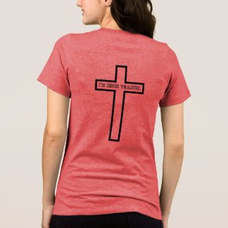 Ich bin CROSS ausgebildeter T - Shirt. Tri-Blend Shirt