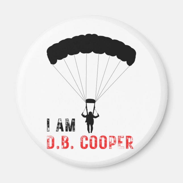 Ich BIN D.B. Cooper Magnet (Vorne)