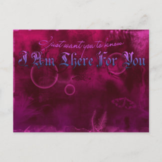 Ich bin da für dich postkarte