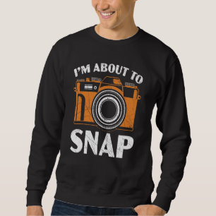 Ich bin dabei, Fotokamera Lens Fotogra zu schlucke Sweatshirt