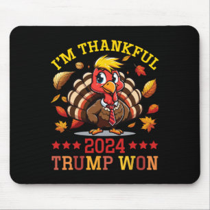 Ich bin dankbar 2024 Trump gewinnt Erntedank Patri Mousepad