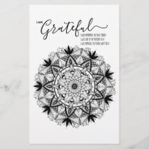 Ich BIN dankbar Affirmation and Intention Mandala