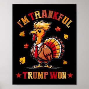 Ich bin dankbar, dass Trump 2024 Amerika zurückgen Poster