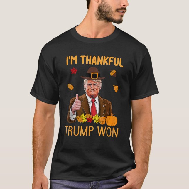Ich bin dankbar, dass Trump die Türkei als schwarz T-Shirt (Vorderseite)