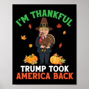Ich bin dankbar, dass Trump-Pilger Amerika Ck Than Poster