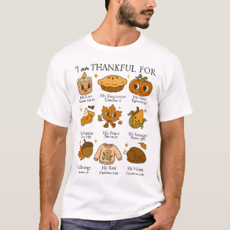 Ich bin dankbar für das Christliche Bibelverse T-Shirt