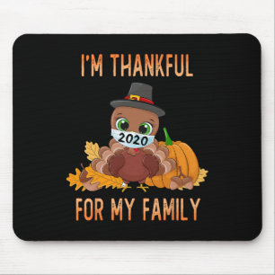 Ich bin dankbar für meine Familie Thanksgiving Tru Mousepad