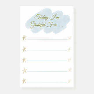 Ich bin dankbar für Personalisiert dankbar Post-it Klebezettel