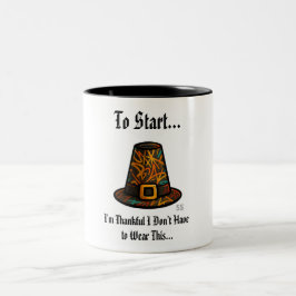 Ich bin dankbar/GPH Zweifarbige Tasse