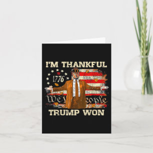 Ich bin dankbar Trump gewinnt Erntedank Türkei Fal Karte