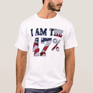 Ich bin das 47% Prozent-Flagget-shirt T-Shirt