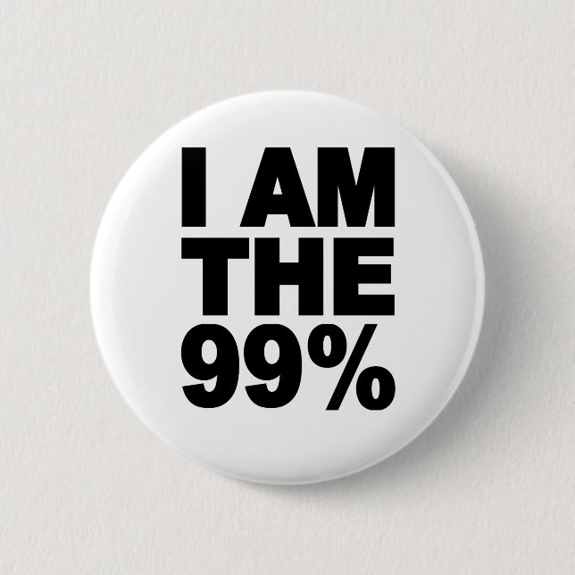 Ich bin das 99% (besetzen Sie Wall Street) Button (Vorderseite)