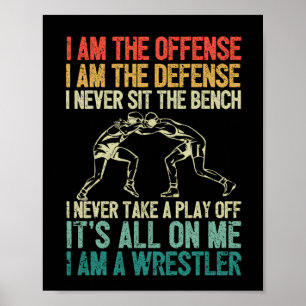 Ich bin das beleidigende Wrestler-lustige Wrestlin Poster