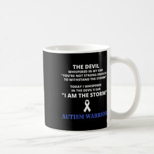 Ich bin das Bewusstsein für den Sturm Autismus Kri Kaffeetasse