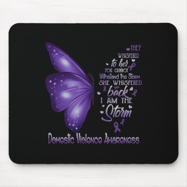 Ich bin das Bewusstsein für die stürmische häuslic Mousepad (Vorne)
