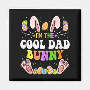 Ich bin das coole Dad-Häschen, passende Familien-O Magnet