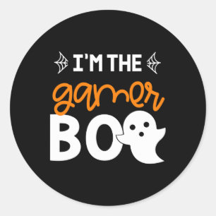 Ich bin das Gamer Boo Shirt Familienkostüm Hallowe Runder Aufkleber