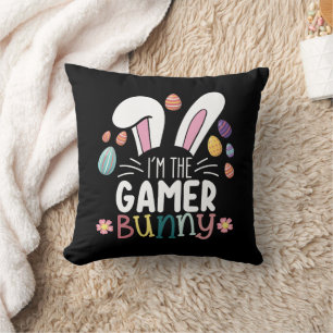 Ich bin das Gamer-Hasen-Gaming-Ostern-Matching Kissen
