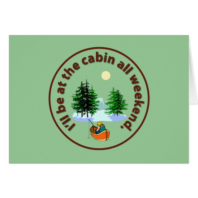 Ich bin das ganze Wochenende in der Kabine (Vorderseite (Horizontal))