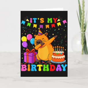 Ich bin das Geburtstagsmädchen Süße Capybara Bday Karte