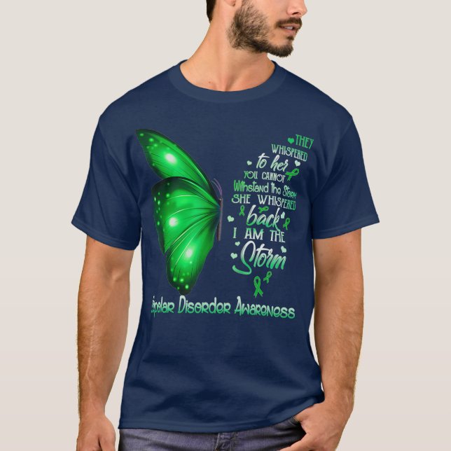 Ich bin das Gewitter Bipolar Disorder Awareness T-Shirt (Vorderseite)