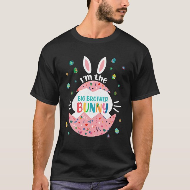 Ich bin das große Brother Bunny Matching Family Os T-Shirt (Vorderseite)