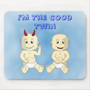 Ich bin das gute DoppelMousepad (blau) Mousepad