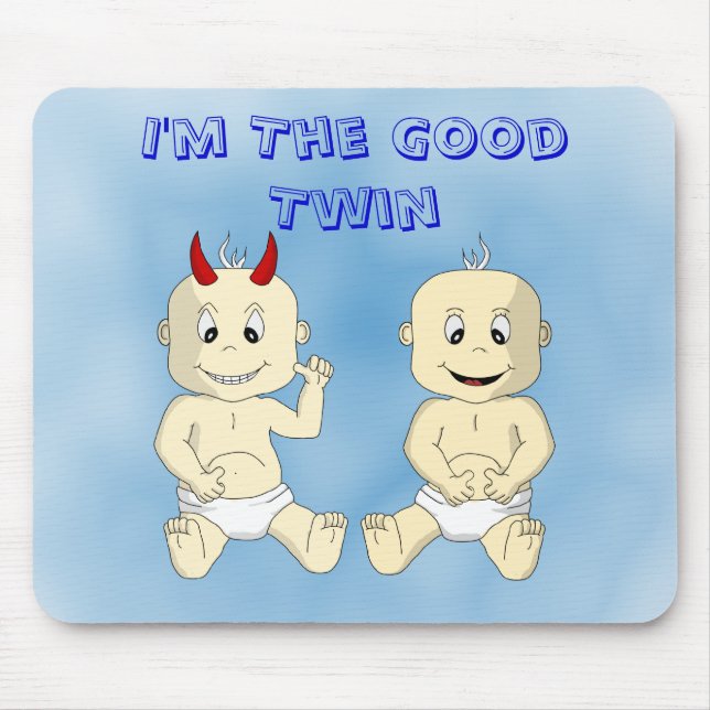 Ich bin das gute DoppelMousepad (blau) Mousepad (Vorne)