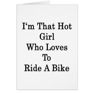 Ich bin das heiße Mädchen, das Lieben hat, Fahrrad