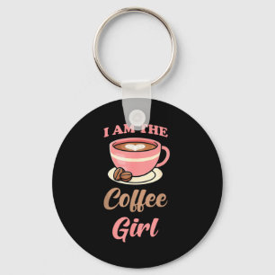 Ich bin das Kaffeemädchen Kaffeeliebhaber Frauen M Schlüsselanhänger