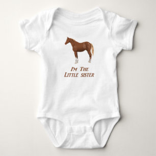 Ich bin das kleine Schwesterkleid Baby Strampler