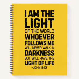 Ich bin das Licht der Welt, John 8:12 Notizbuch