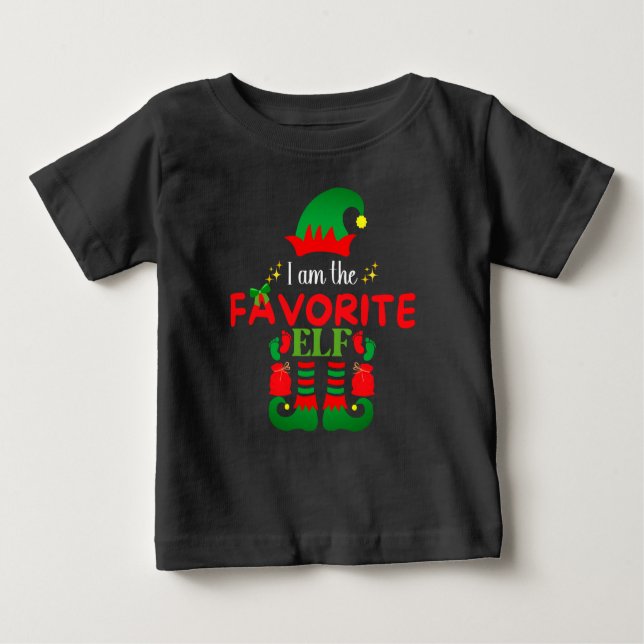Ich bin das Lieblings Elf Baby Baby T-shirt (Vorderseite)
