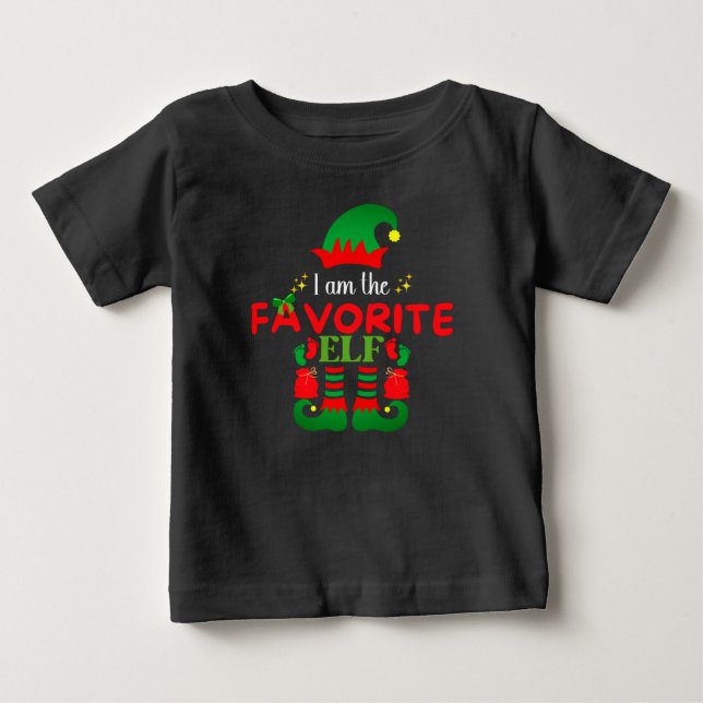Ich bin das Lieblings Elf Baby T-shirt (Vorderseite)