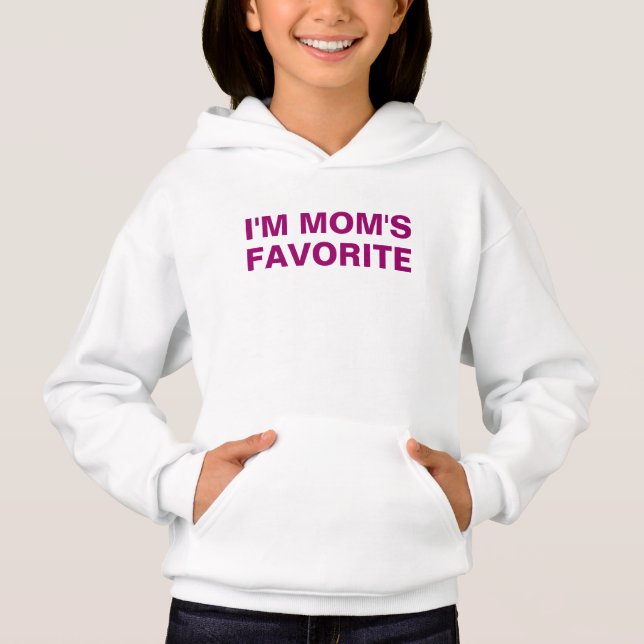 Ich bin das lila LieblingsSprichwort der Mama Hoodie (Vorderseite)