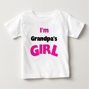 Ich bin das Mädchen des Großvaters Baby T-shirt