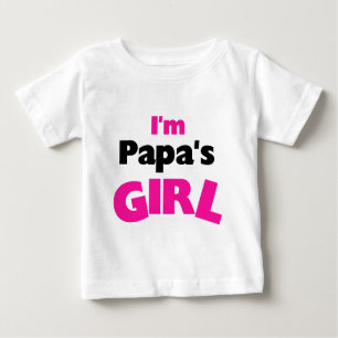 Ich bin das Mädchen des Papas Baby T-shirt