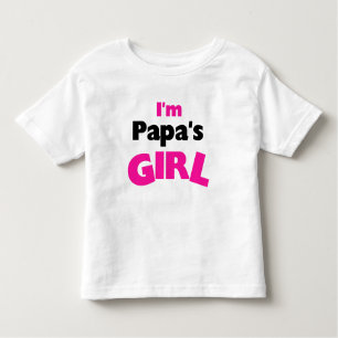 Ich bin das Mädchen des Papas Kleinkind T-shirt