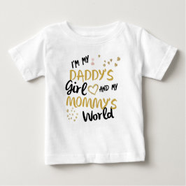 Ich bin das Mädchen meines Vaters und die Welt mei Baby T-shirt
