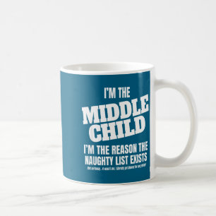 Ich bin das mittlere Kind Weihnachten Ungezogen Li Kaffeetasse