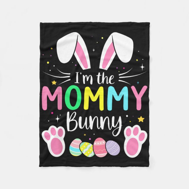 Ich bin das Mummy-Bunny, lustige passende Ostern-F Fleecedecke (Vorderseite)