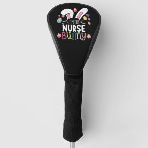 Ich bin das Oster-Matching-Häschen in der Krankenp Golf Headcover
