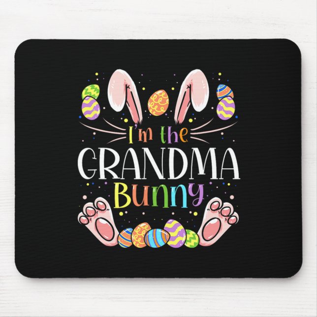 Ich bin das Osterfest-Party der Großmutter-Bunny M Mousepad (Vorne)