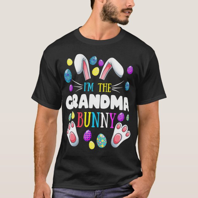 Ich bin das Osterfest-Party der Großmutter-Bunny M T-Shirt (Vorderseite)
