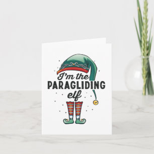 Ich bin das Paragliding-Elfen-Weihnachtsgeschenk X Karte