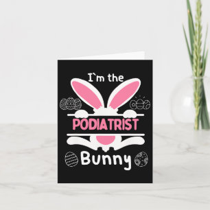 Ich bin das Podologen-Hasen-Osterhasen-Kostüm Karte