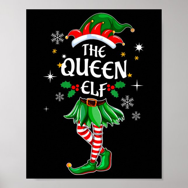 Ich bin das Queen Elf passende Weihnachtskostüm-Sh Poster (Vorne)