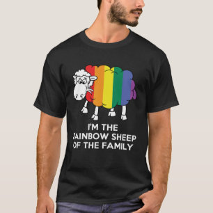 Ich bin das Regenbogenschaf der Homosexuell-Famili T-Shirt