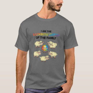 Ich bin das Regenbogenschaf der LGBT-Schaffamilie T-Shirt