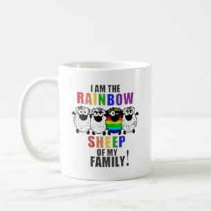 Ich bin das Regenbogenschaf der Tasse 